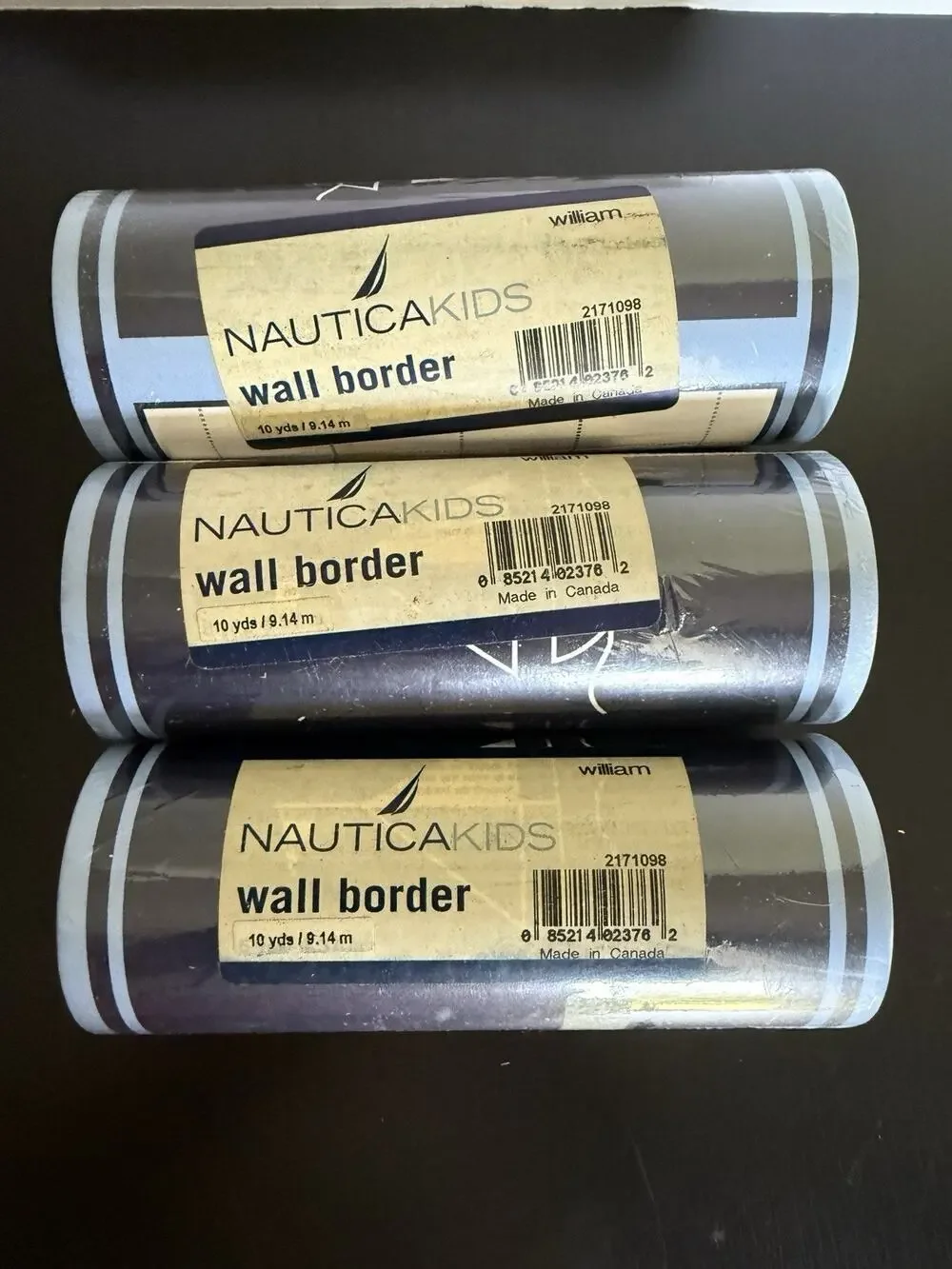 3 Rolls WILLIAM Nautica Kids Sailboat Wallpaper Border 2171098 10 Yds Nursery